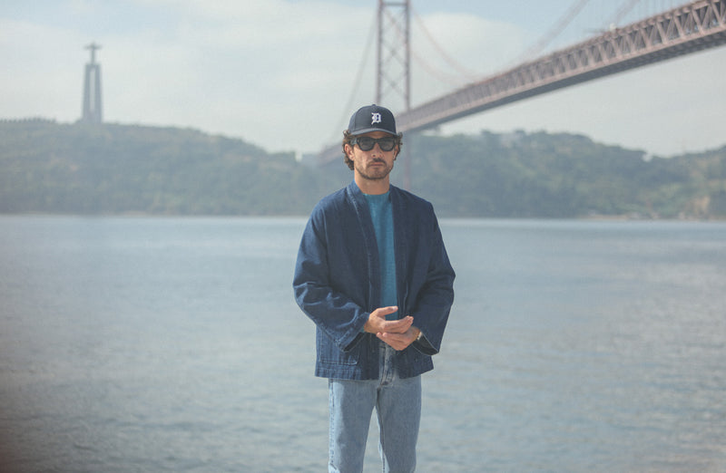 Veste Kimono Denim Japonais Stonewash