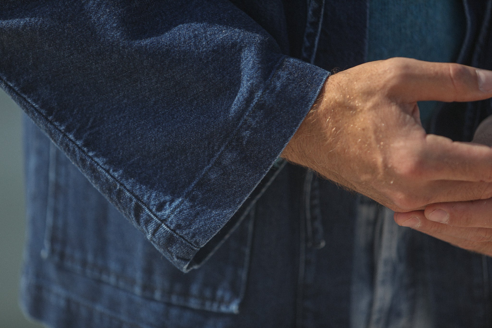 Veste Kimono Denim Japonais Stonewash