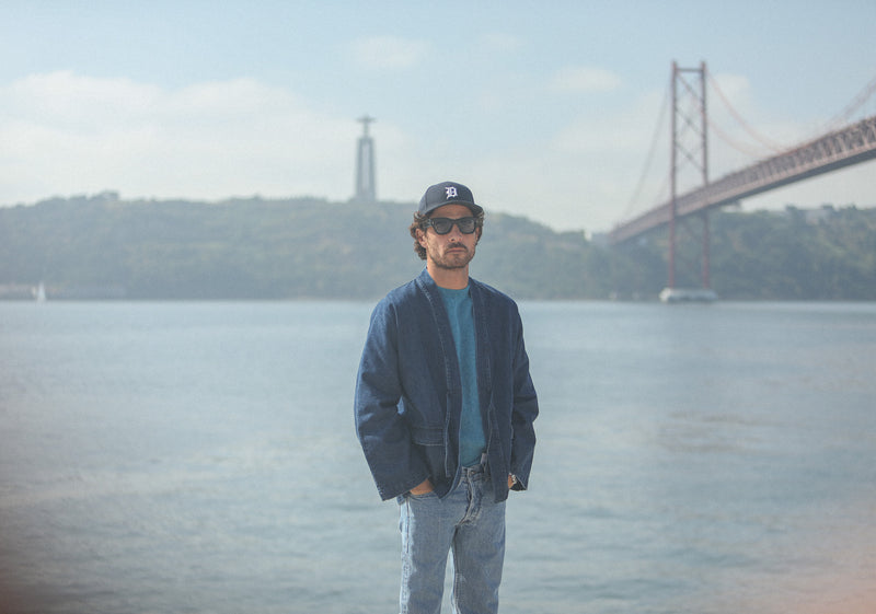 Veste Kimono Denim Japonais Stonewash