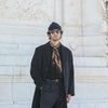 Manteau Long - Laine & Cachemire Noir - Coupe Classique Contemporaine
