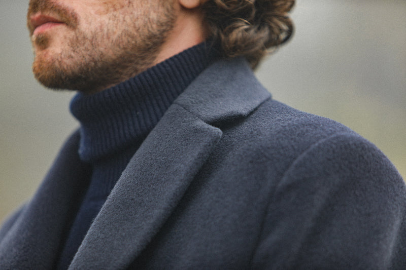 SOON - Manteau Long Laine & Cachemire Navy