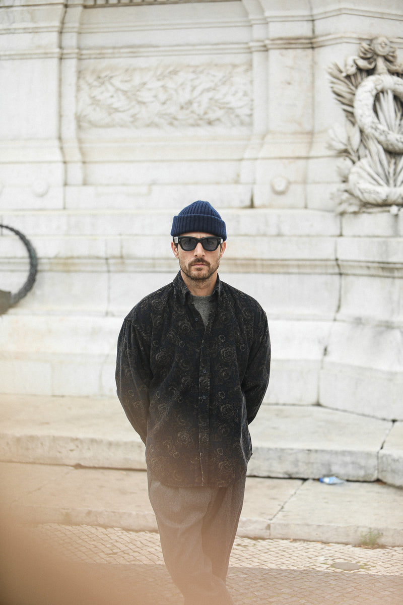 SOON - Surchemise Velours Japan Navy - New Modern Fit