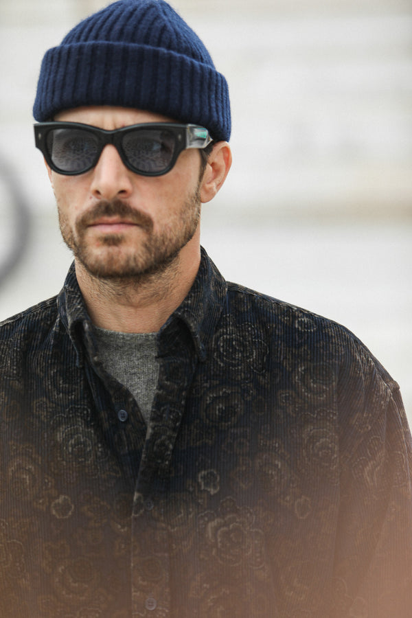 SOON - Surchemise Velours Japan Navy - New Modern Fit