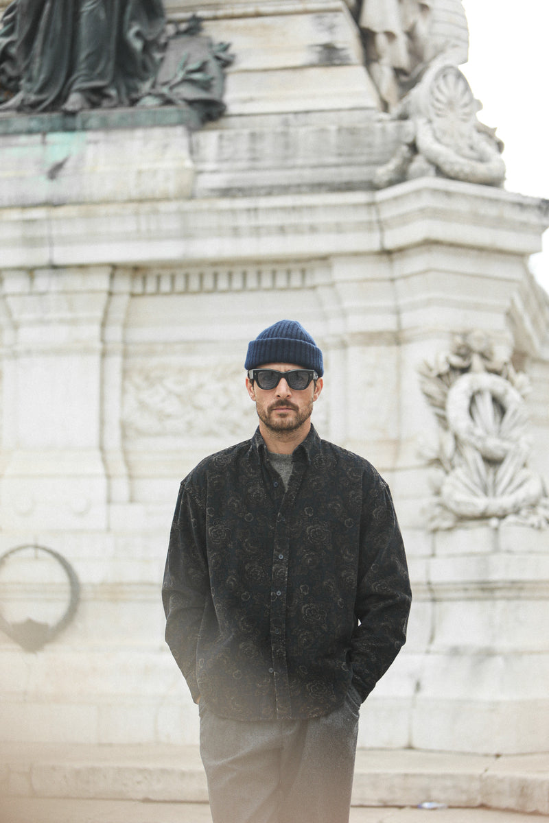 SOON - Surchemise Velours Japan Navy - New Modern Fit