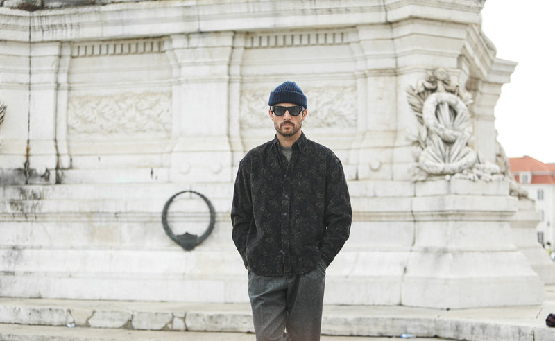 SOON - Surchemise Velours Japan Navy - New Modern Fit