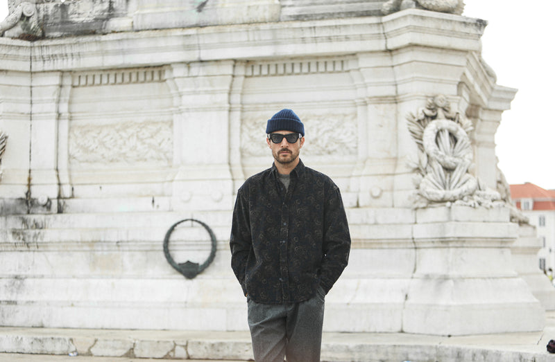 SOON - Surchemise Velours Japan Navy - New Modern Fit