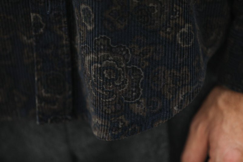 SOON - Surchemise Velours Japan Navy - New Modern Fit