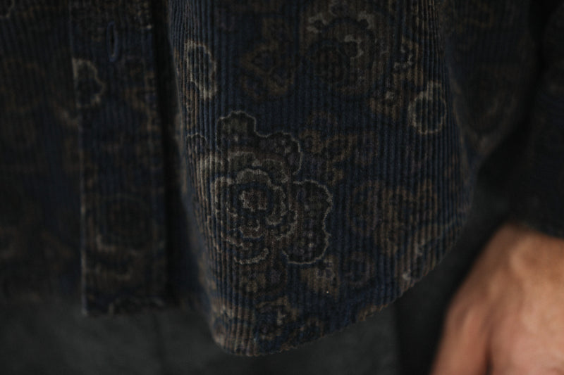 SOON - Surchemise Velours Japan Navy - New Modern Fit