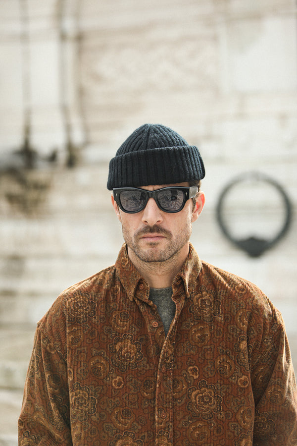 Surchemise Velours Japan Floral Paisley Rust - New Modern Fit