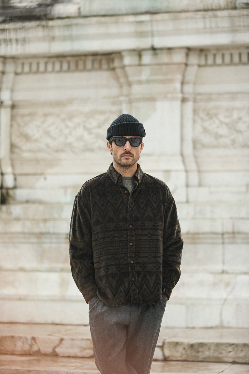 Surchemise Velours Japan Navajo Brown - New Modern Fit