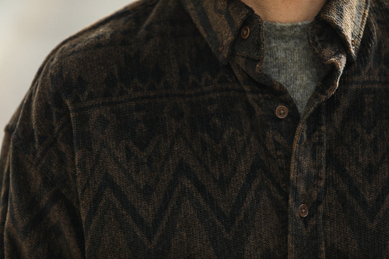 Surchemise Velours Japan Navajo Brown - New Modern Fit
