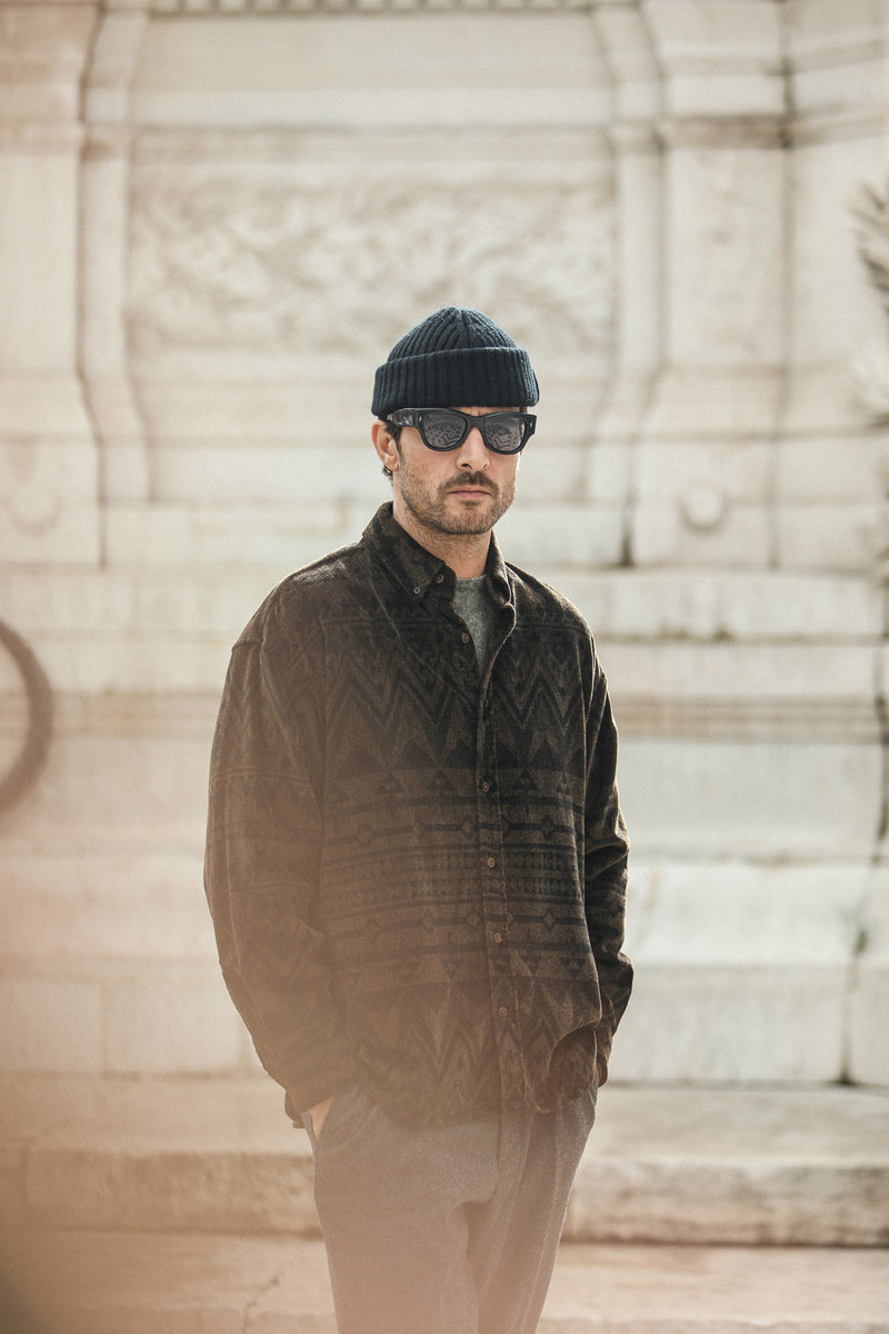 Surchemise Velours Japan Navajo Brown - New Modern Fit