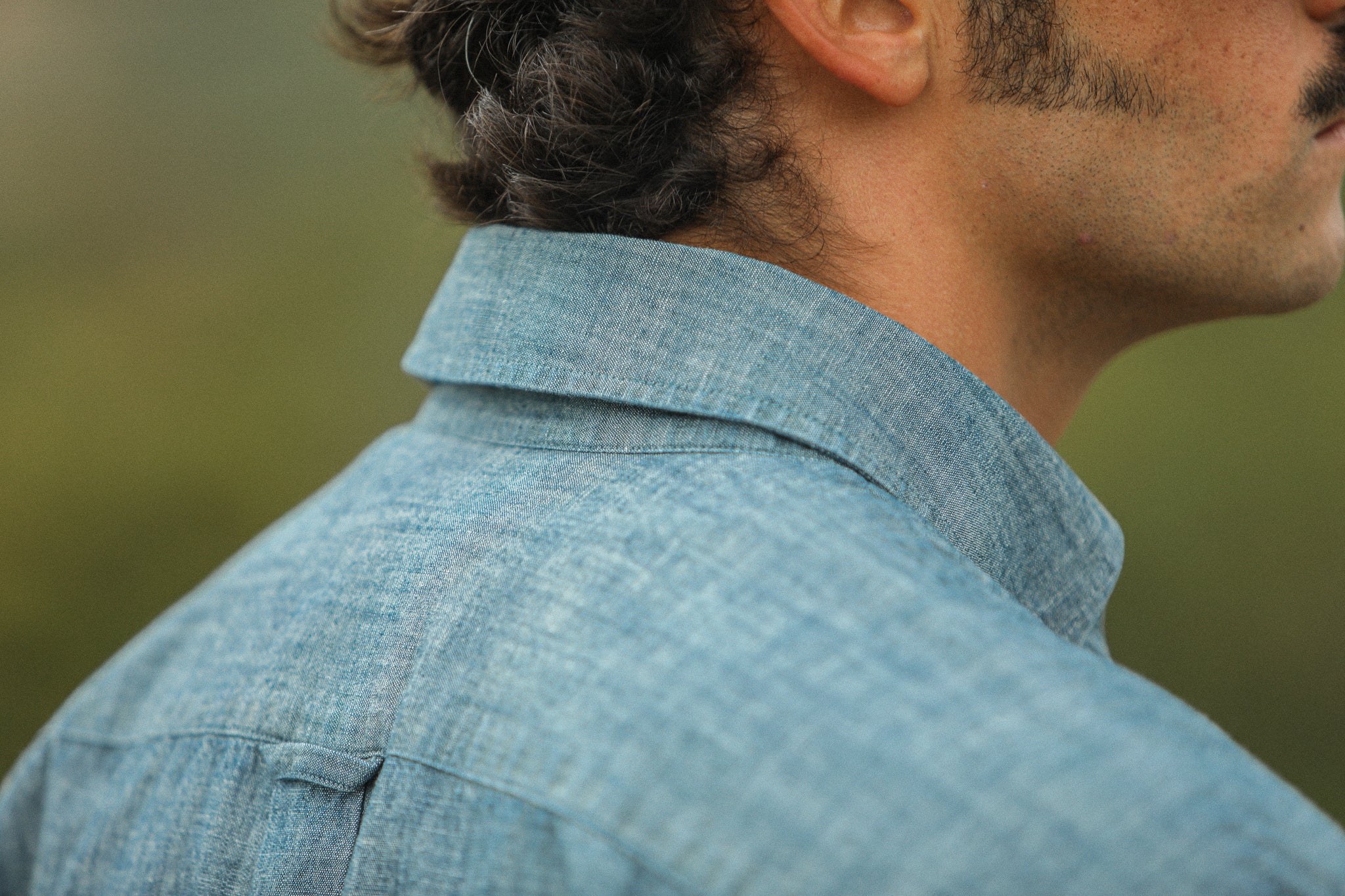 Chemise en chambray à col mao - BLEU - Garçon - 6.50 Chemise en chambray à col mao - BLEU - Garçon - 6.50