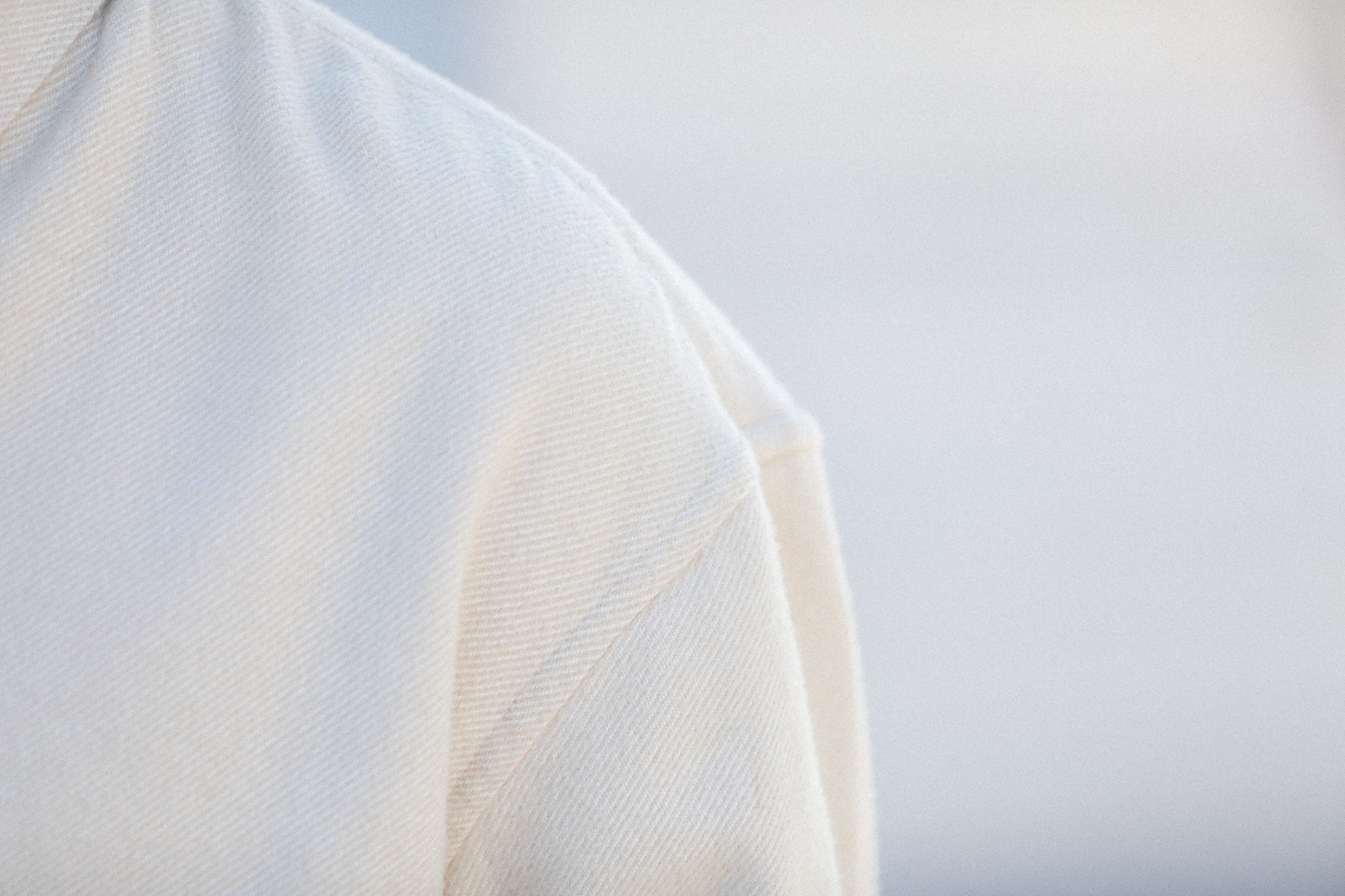 Chemise Flanelle Epaisse Crème - New Modern Fit