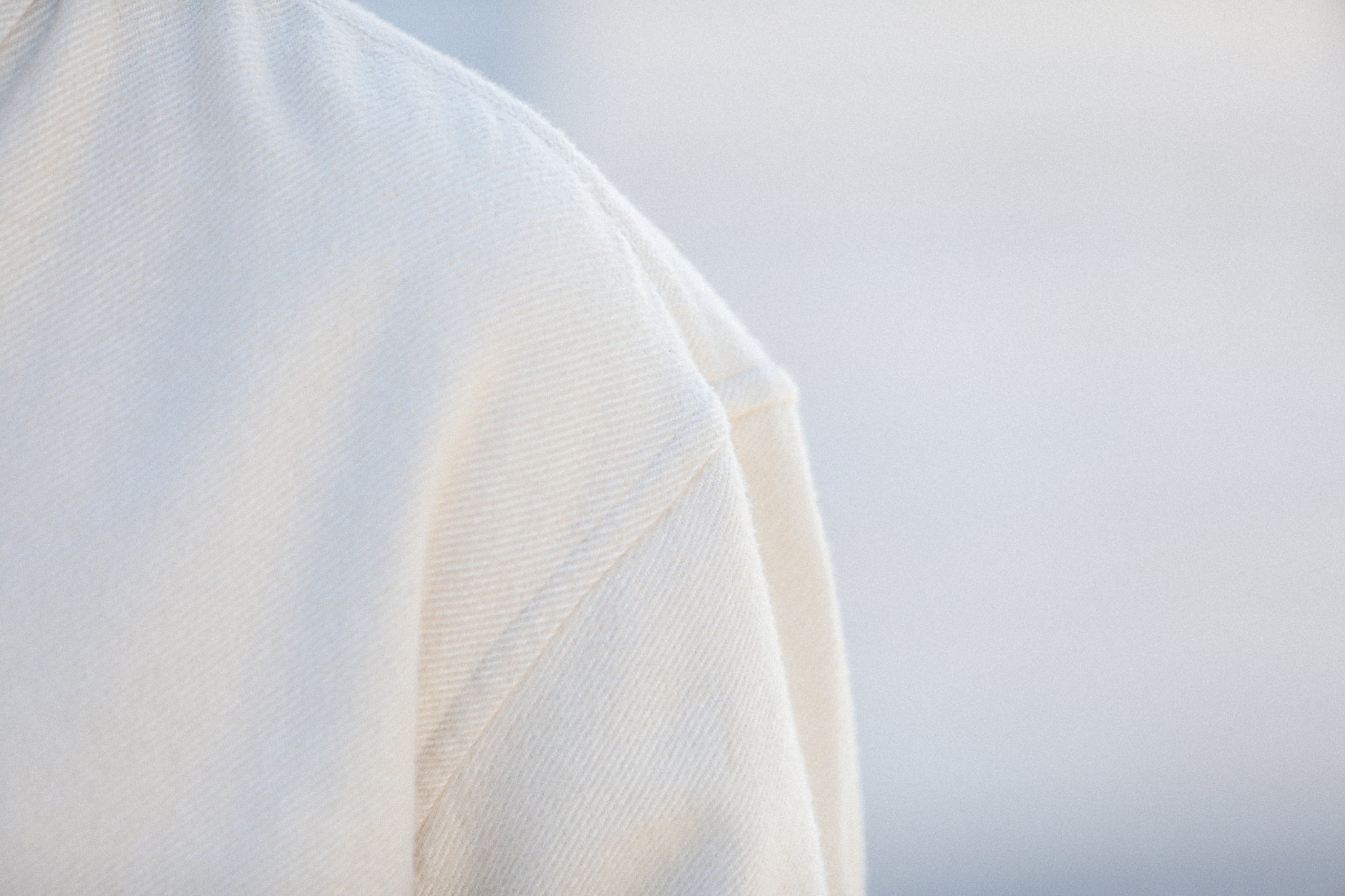 Chemise Flanelle Epaisse Crème - New Modern Fit