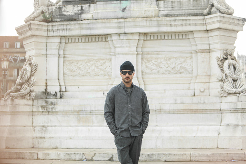 Chemise Flanelle Gris chiné - New Modern Fit