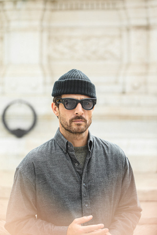 Chemise Flanelle Gris chiné - New Modern Fit