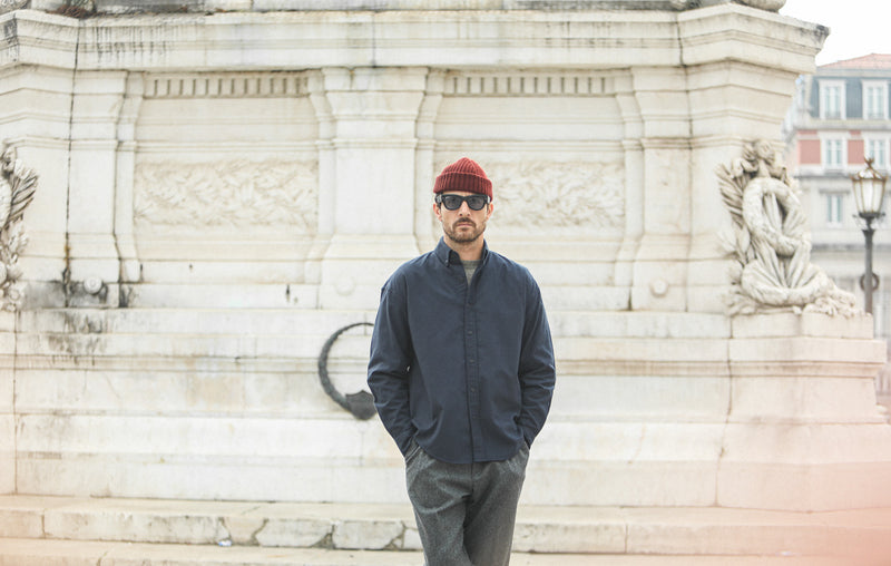 Chemise Flanelle Navy - New Modern Fit