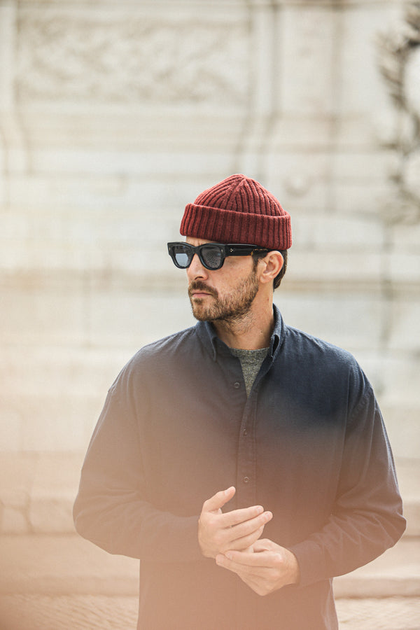 Chemise Flanelle Navy - New Modern Fit