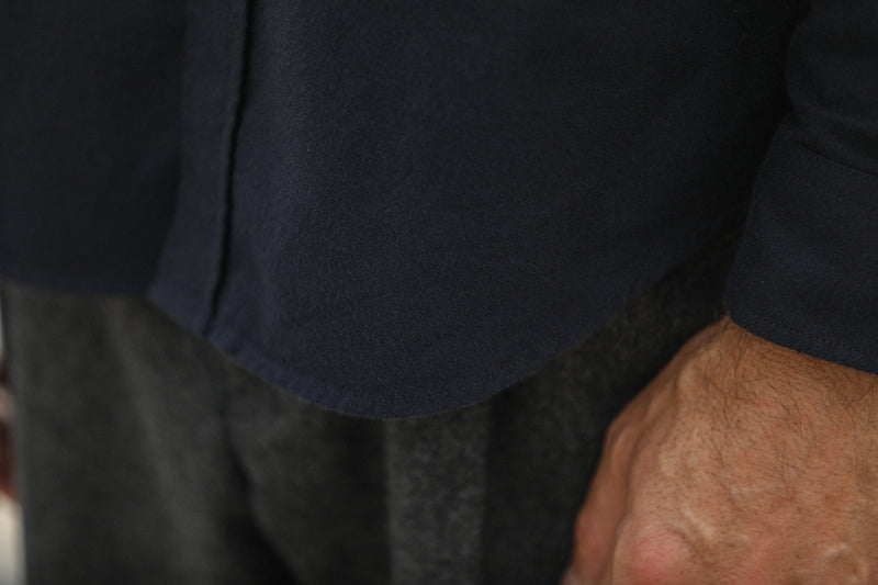 Chemise Flanelle Navy - New Modern Fit
