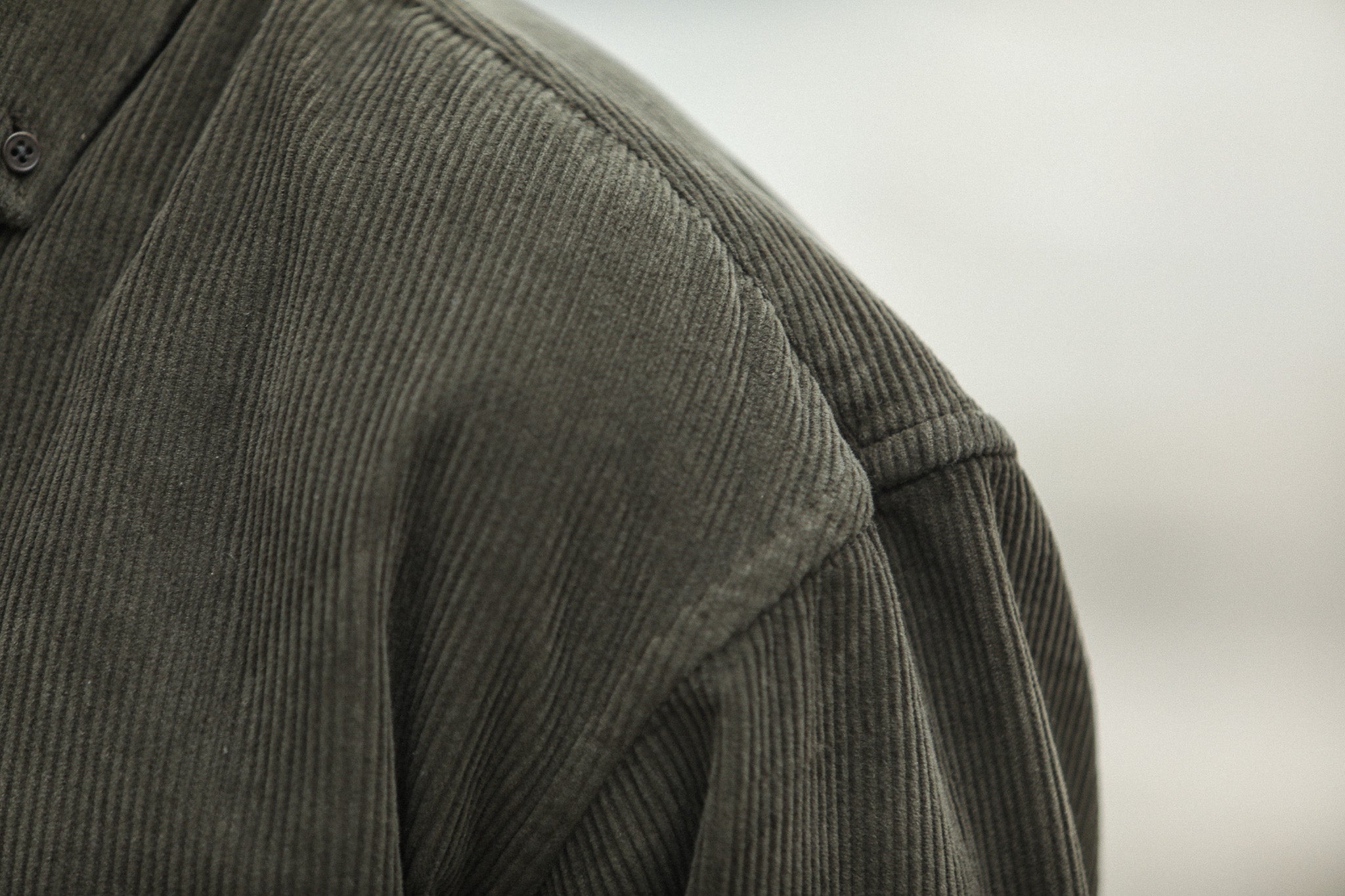 SOON - Surchemise Velours Khaki - New Modern Fit