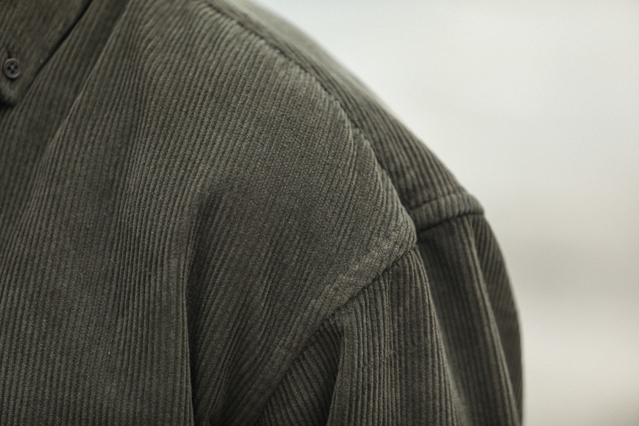 SOON - Surchemise Velours Khaki - New Modern Fit