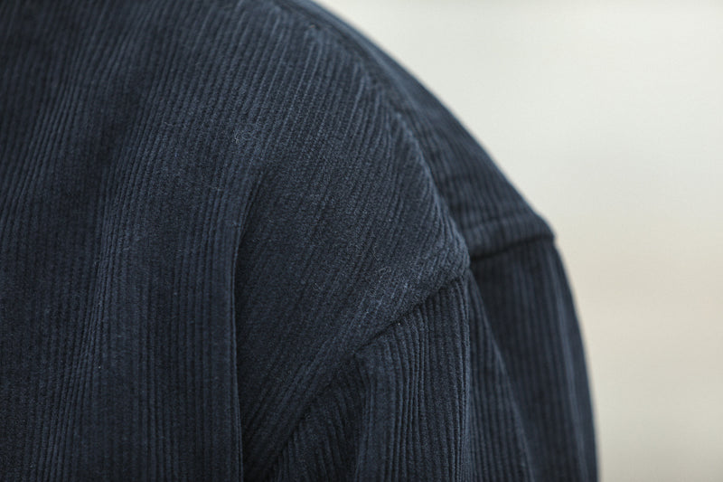 SOON - Surchemise Velours Dark navy - New Modern Fit