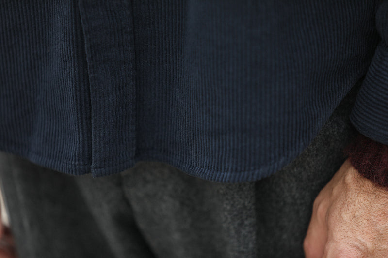 SOON - Surchemise Velours Dark navy - New Modern Fit