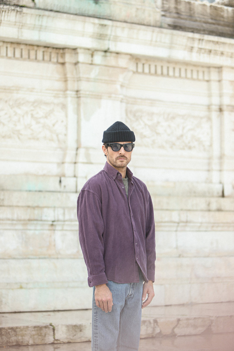 SOON - Surchemise Velours Violet - New Modern Fit