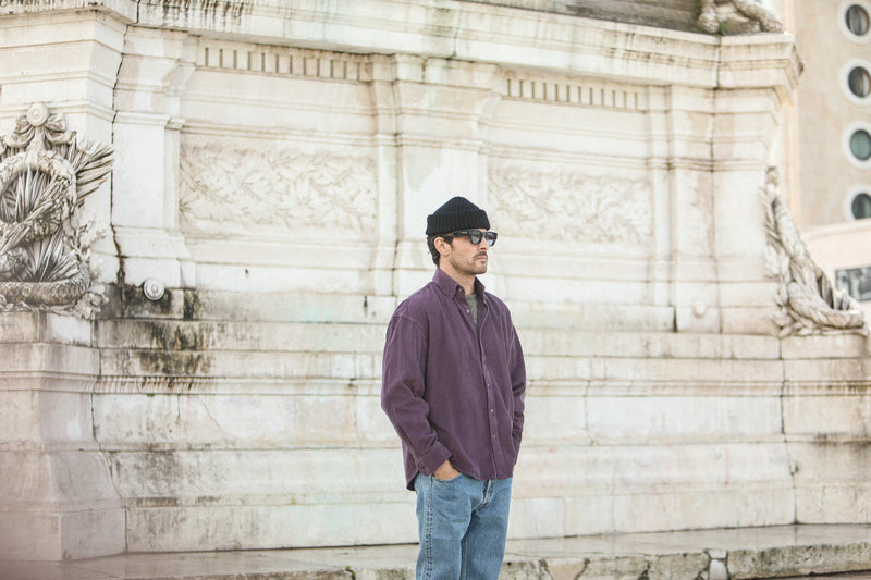 SOON - Surchemise Velours Violet - New Modern Fit