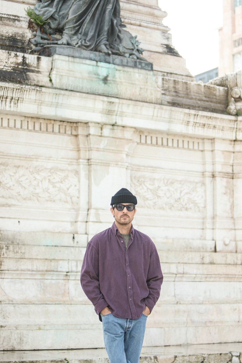 SOON - Surchemise Velours Violet - New Modern Fit