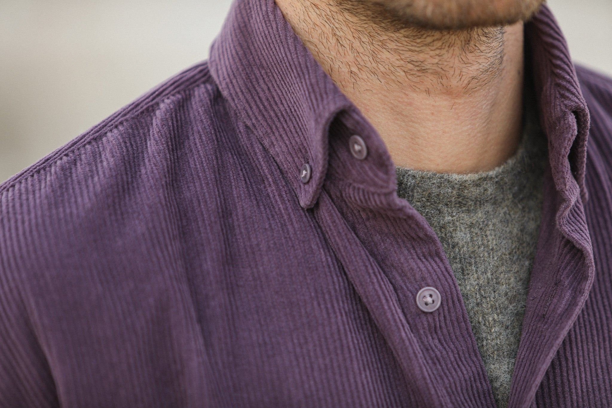 SOON - Surchemise Velours Violet - New Modern Fit