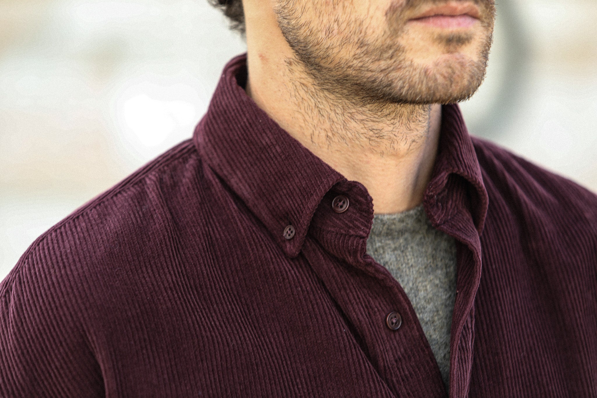 SOON - Surchemise Velours Purple - New Modern Fit