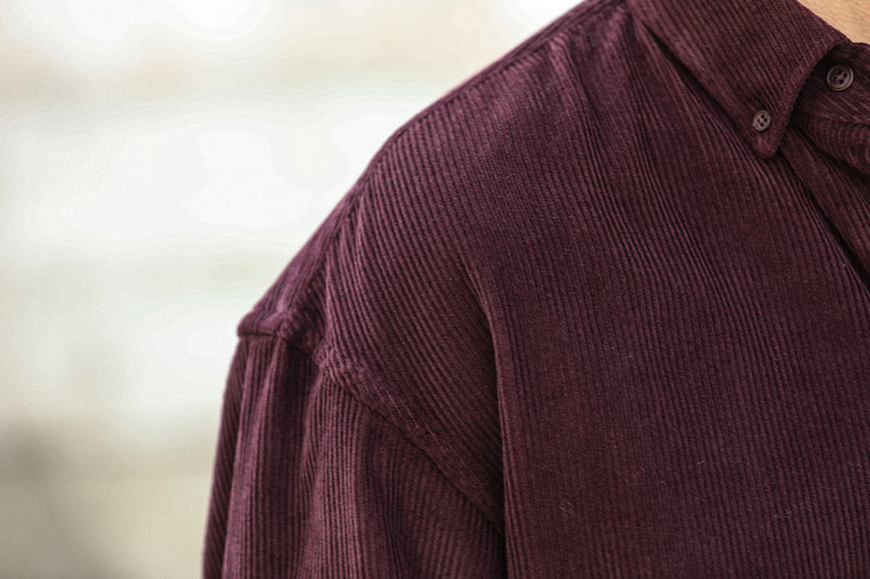 SOON - Surchemise Velours Purple - New Modern Fit