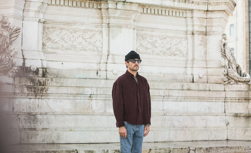 SOON - Surchemise Velours Purple - New Modern Fit