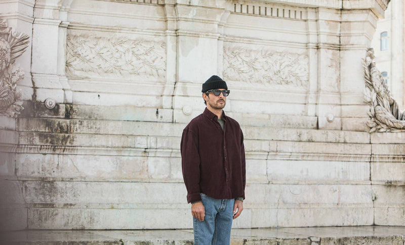 SOON - Surchemise Velours Purple - New Modern Fit