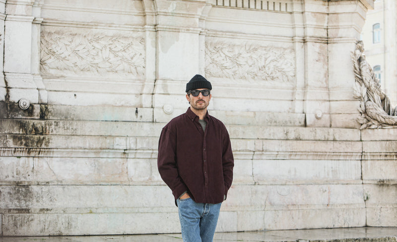 SOON - Surchemise Velours Purple - New Modern Fit