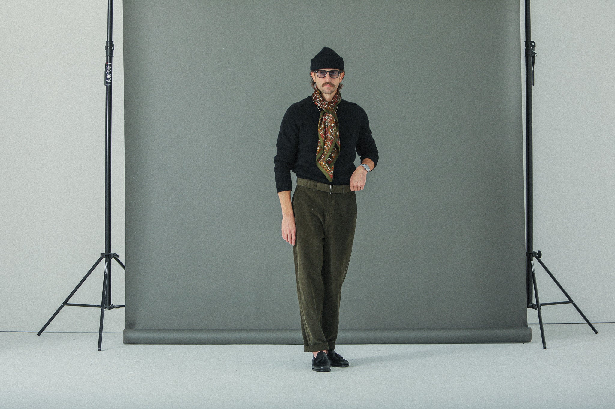 Military Pant Velours Khaki - Comfort Fit