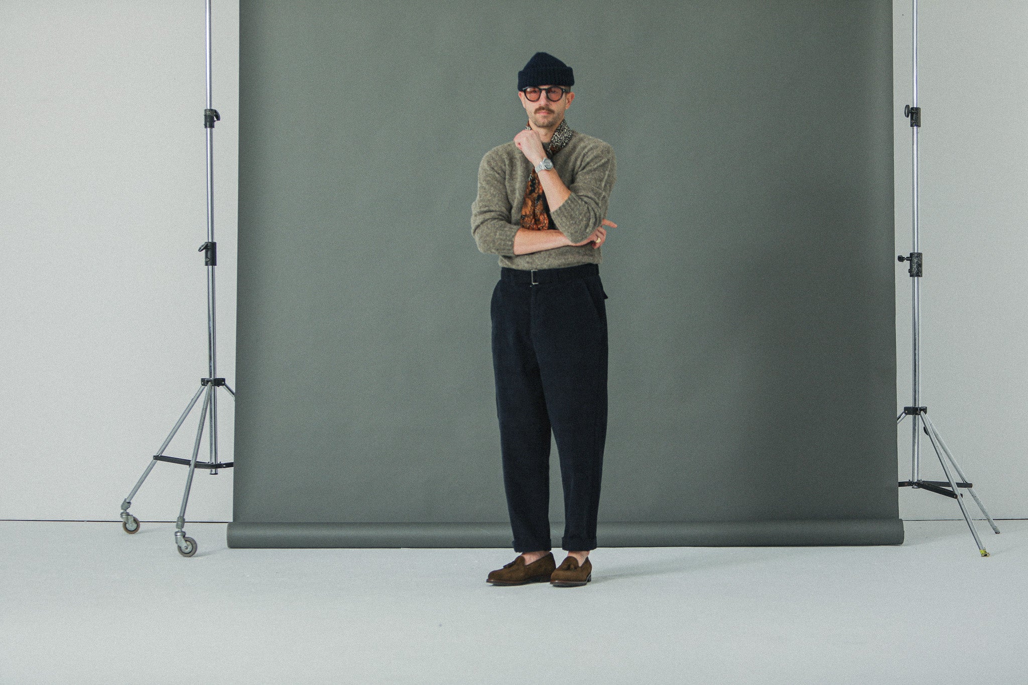 New - Military Pant Velours Navy - Comfort Fit