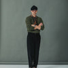 New- Military Pant Velours Noir - Comfort Fit