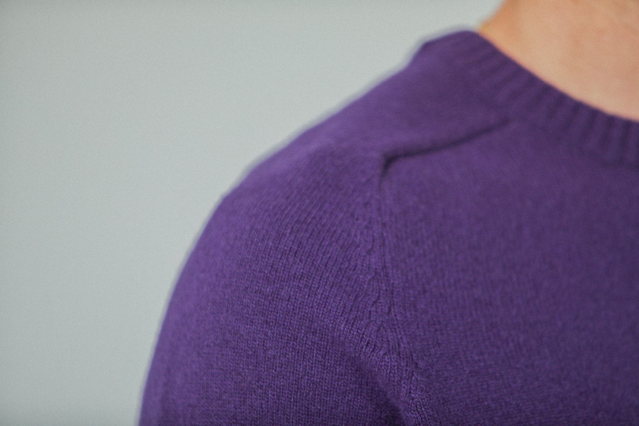 Pull Col Rond Lambswool Violet