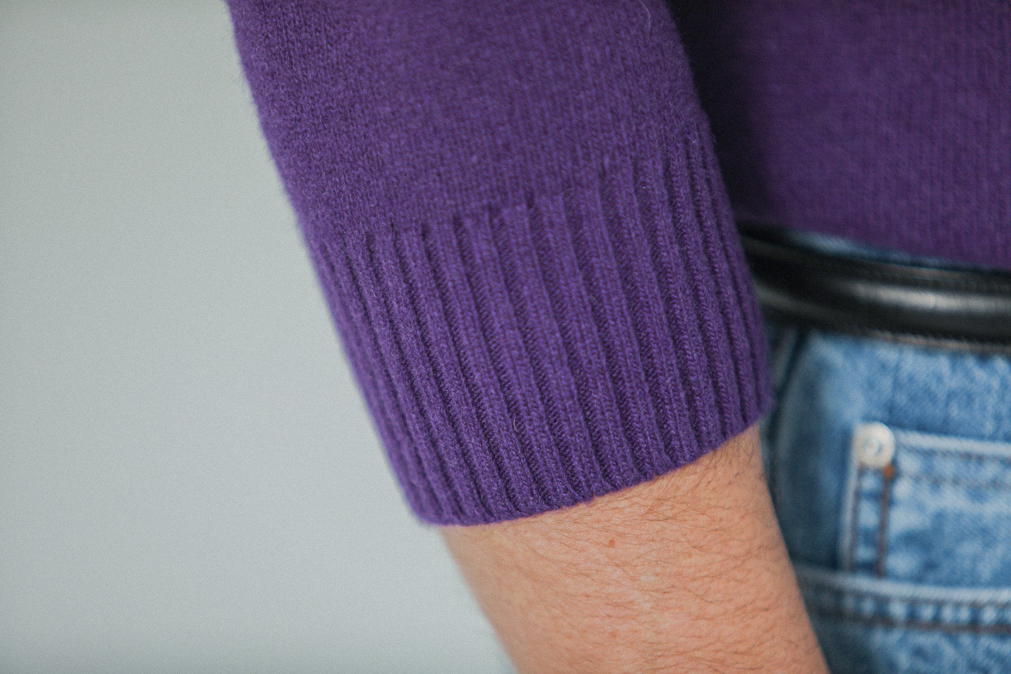 Pull Col Rond Lambswool Violet