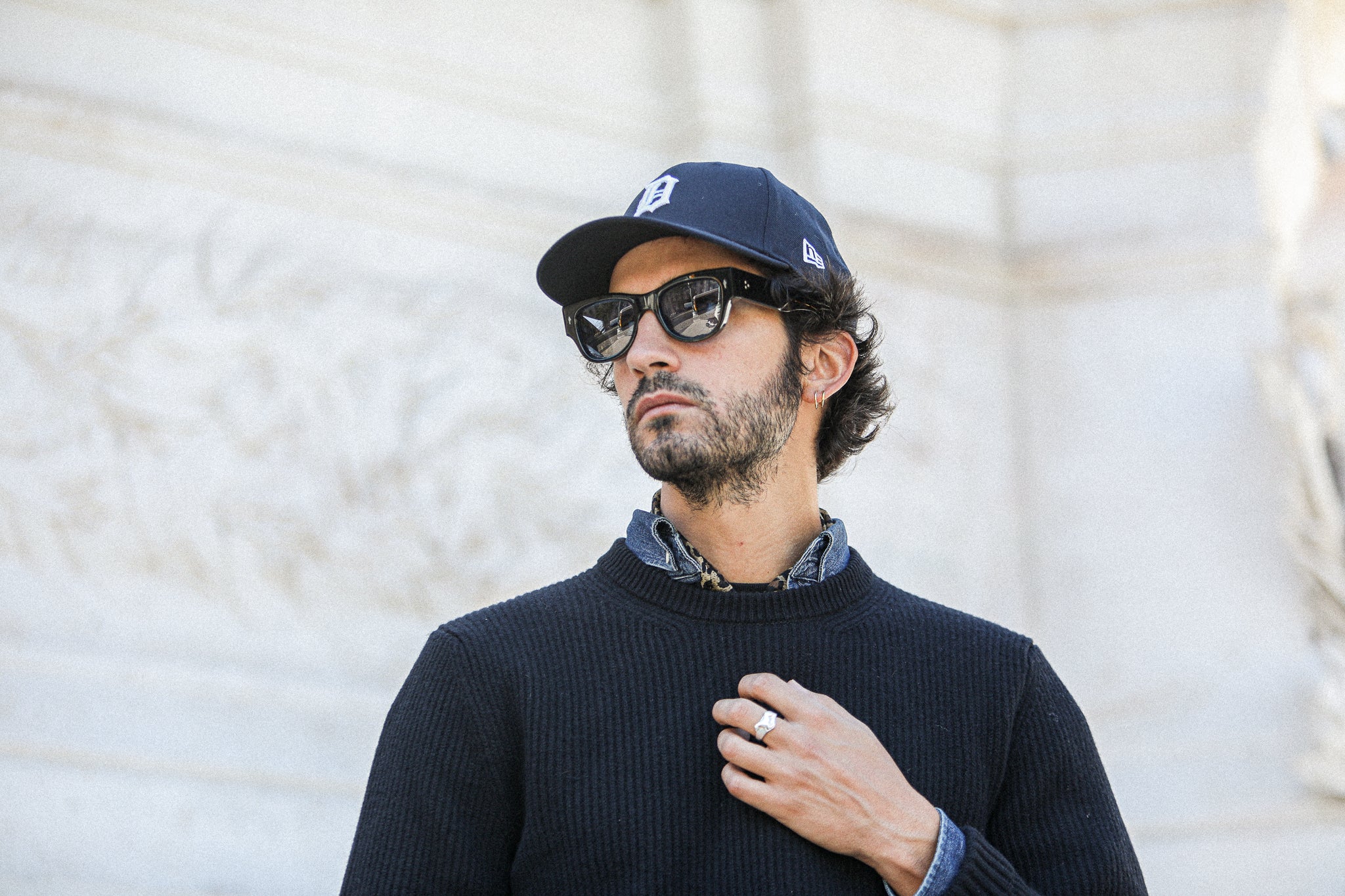 Pull Militaire Lambswool Noir