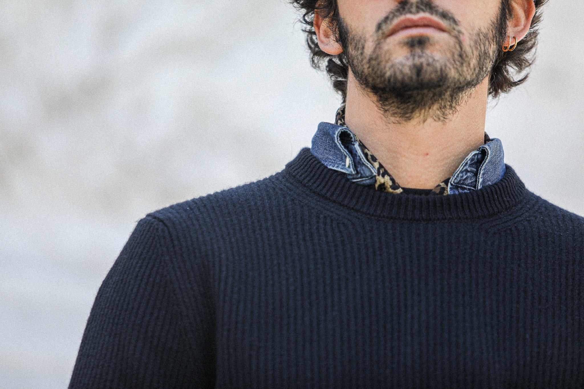 Pull Militaire Lambswool Noir