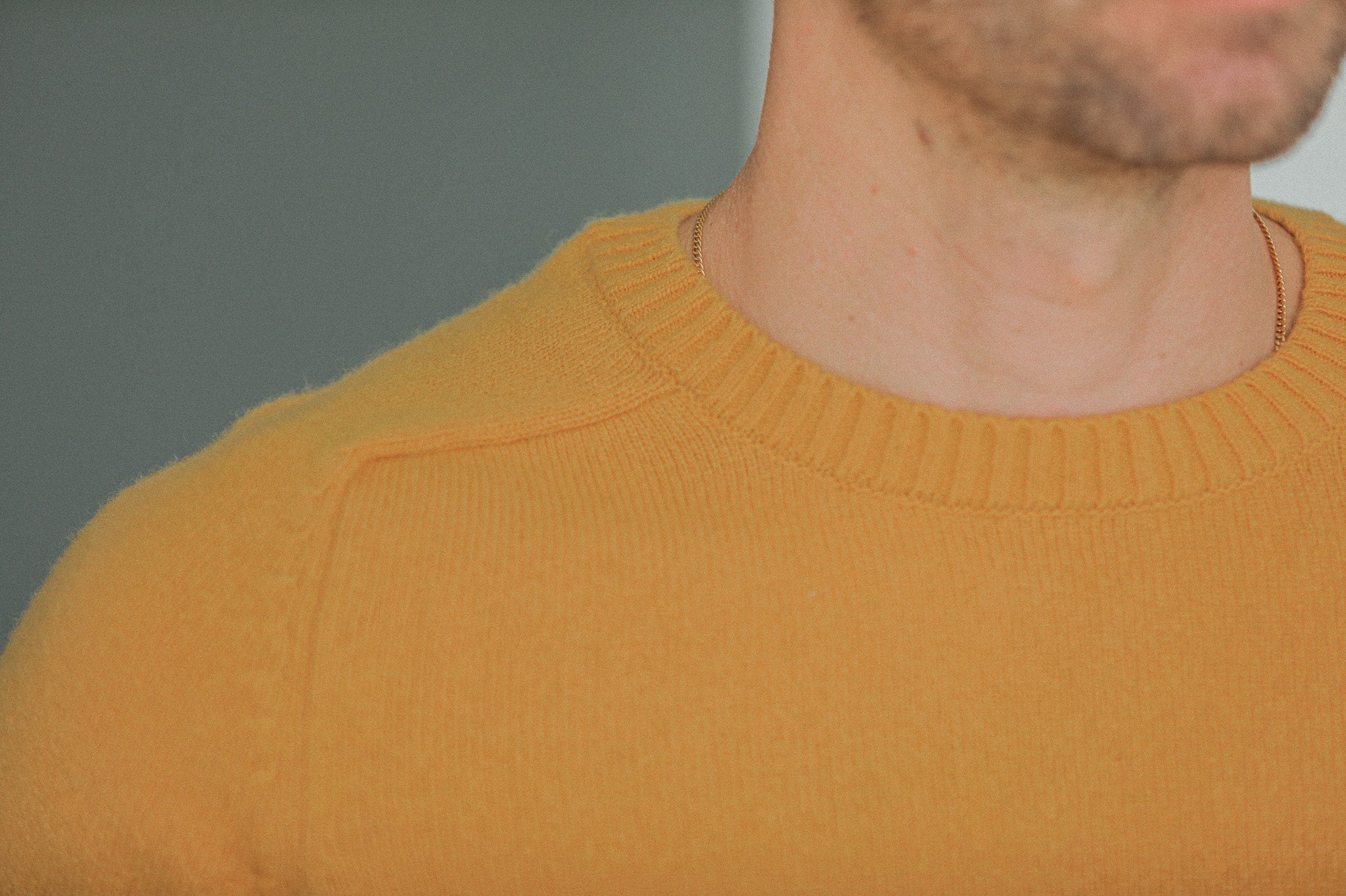 Pull Col Rond Lambswool Yellow