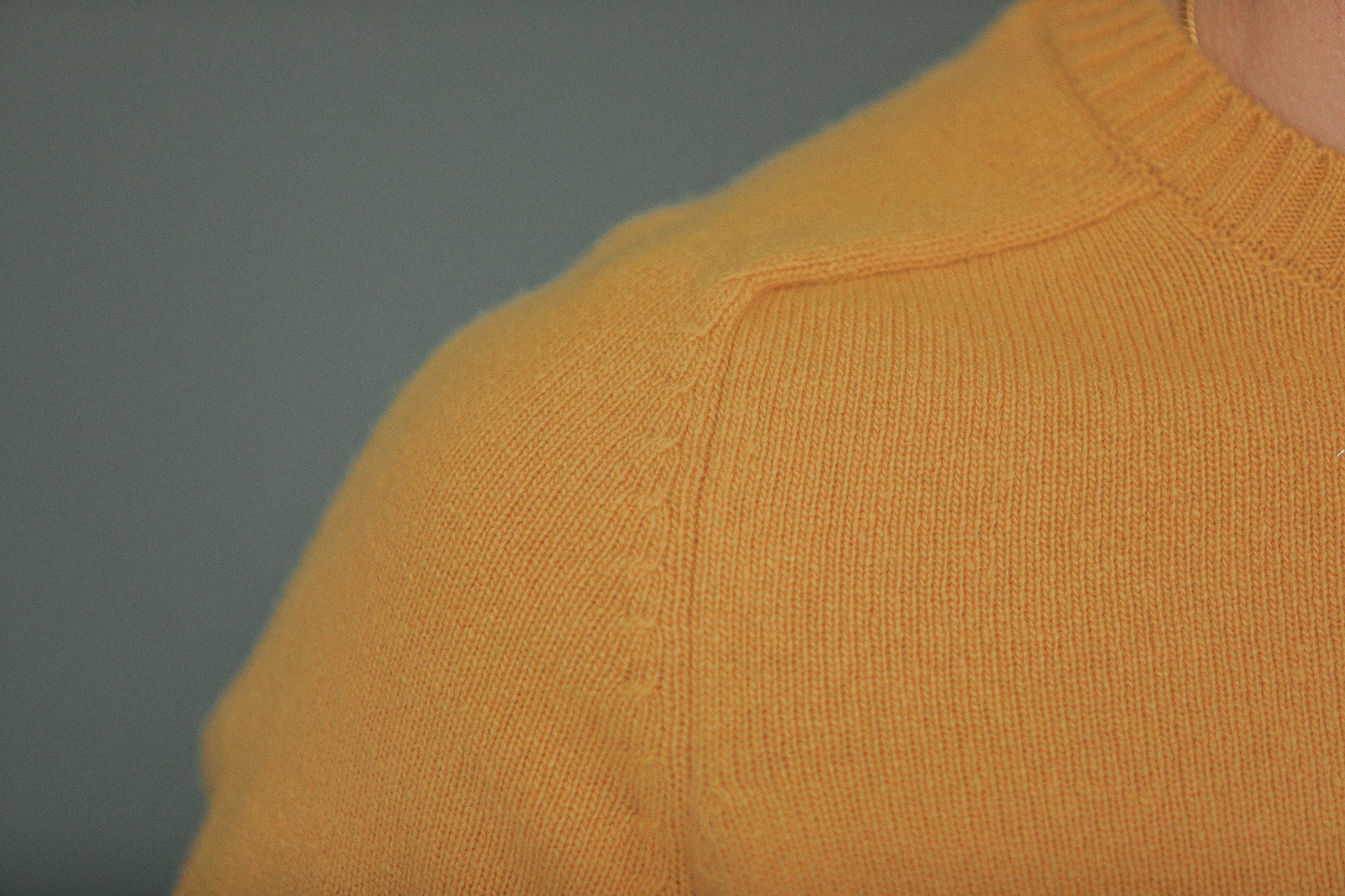 Pull Col Rond Lambswool Yellow