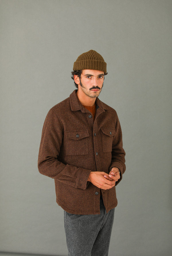 Surchemise Lambswool Rouille - New Fit