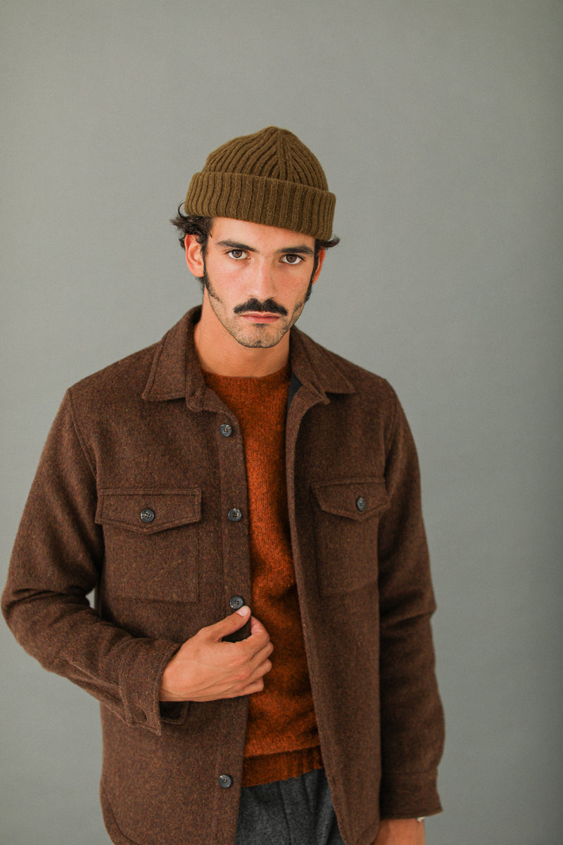 Surchemise Lambswool Rouille - New Fit