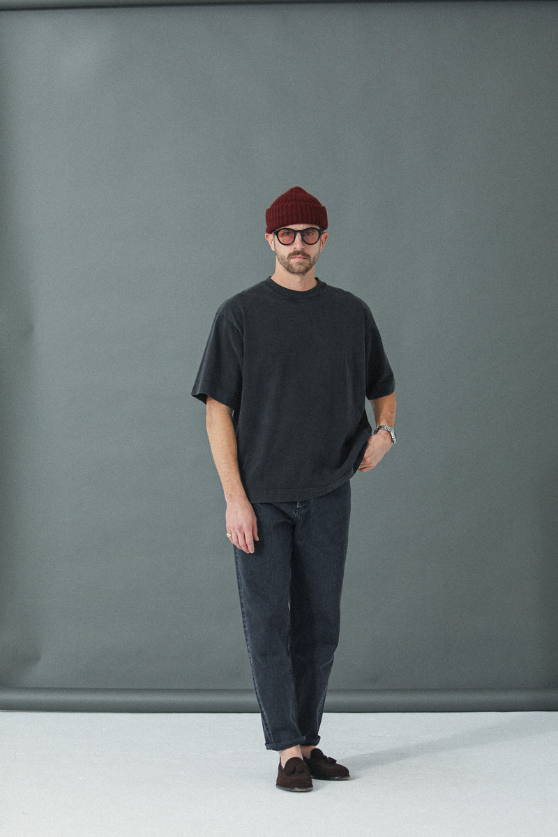 Tee-Shirt Oversized Acid Wash Grey