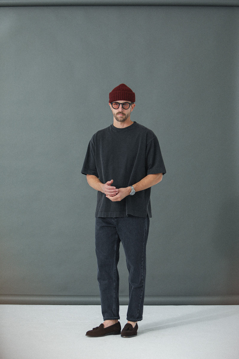 Tee-Shirt Oversized Acid Wash Grey